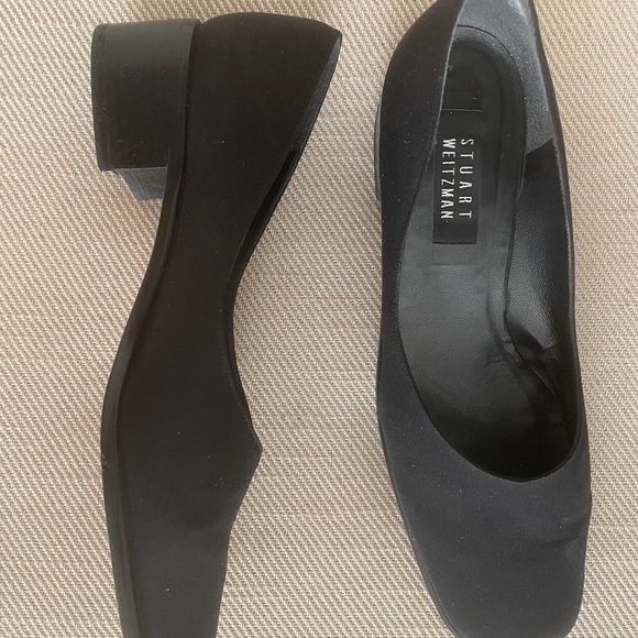 Stuart Weitzman Shoes - Stuart Weitzman Mono Black Crepe, Size 11.5